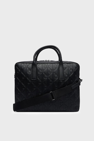 Calvin Klein Logolu Ayarlanabilir Askılı 14 İnç Çanta Lv04d3561gub1 Erkek Çanta Lv04d3561g Ub1 Siyah