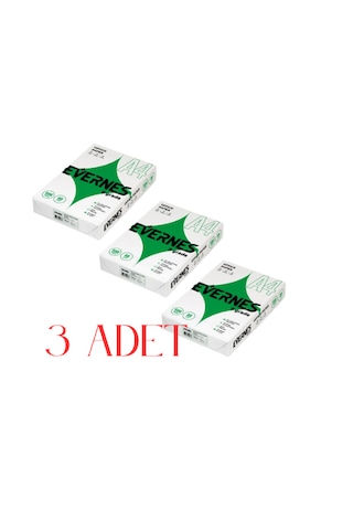 Evernes A4 Kağıdı 3 Top 3 Adet
