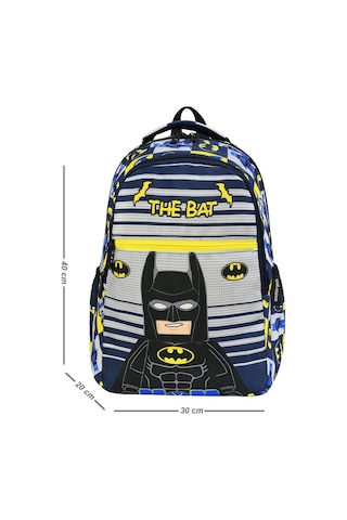 Beslenmeli Erkek Okul Çantası Mavi 555batman-4 MAvi