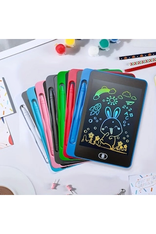 6.5/8.5 İnç Lcd Yazma Tableti Çizim Tahtasında Montessori Eğitici Çizim 8.5-light Blue Mavi