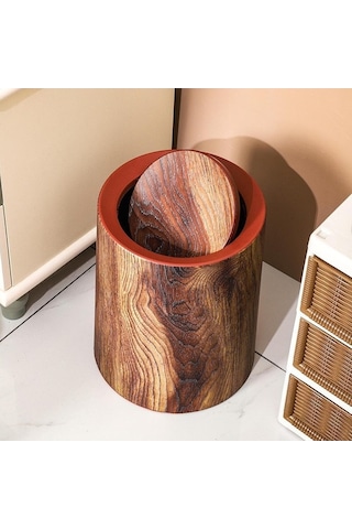 Pazly Yatak Taklit Suntek Retro Kutusu Konteyneri Kahverengi Çöp Ahşap 11l My Kahverengi