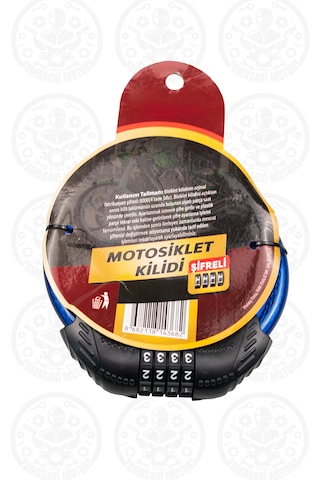 Şifreli Motosiklet Kilidi 14mm Çelik