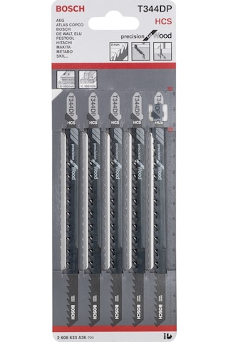 Bosch T 344 DP Speed For Wood 5'li Dekupaj Hızlı Kesim Ucu Seti - 2608633A36