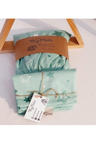 Tiny Plans Lastikli Bebek Çarşafı-yastık Kılıfı Takım 70x110 Cm