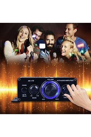 Didadodo Ak-170 Kablosuz Hifi Amplifikatör, 200w+200w, Rca Girişli, Rca Girişli