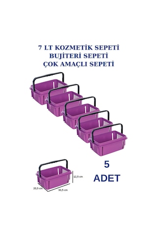 5 adet 7 Litre Kozmetik Sepeti Bijuteri Sepeti Kırtasiye Sepeti