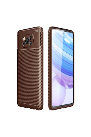 Xiaomi Poco X3 Nfc Kilif Lens Karbon Tasarim Negro Silikon Kapak 493888090