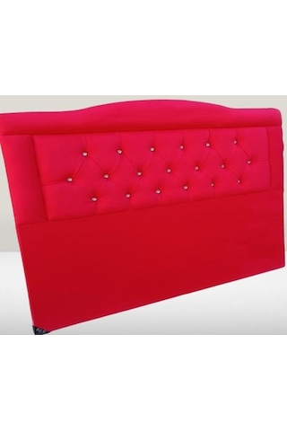 Dk 120'lık Kırmızı Baby Face Kumaş Dolgun Kapitone El Yapımı Çift Kişilik Başlık