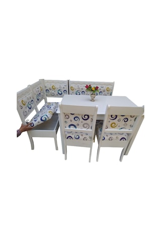 Bengimobilya Köşe Takım Mutfak Model Kayın Iskelet Sandık Benc Açılır Masa Sun