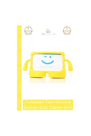 Tablettutucu Apple İpad 7 8 9 Nesil 10 2 Inç Yumuşak Dokulu Tutacaklı Darbe Tam Koruma Standlı Kids