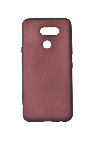 LG Uyumlu K40s Kılıf Zore Premier Silikon Kapak Mürdüm