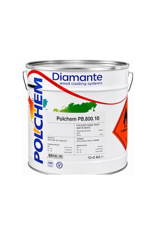 Polchem Pb.800.10 Poliüretan Boya Full Mat Antrasit Ral 7016 12+6 Kg