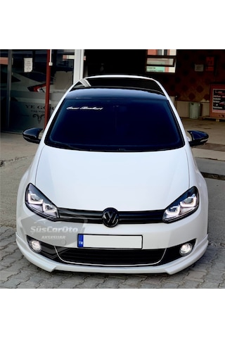 ŞüsCarOto Vw Golf 6 2008-2012 Batman Yarasa Ayna Kapağı Piano Black ABS Plastik (00)