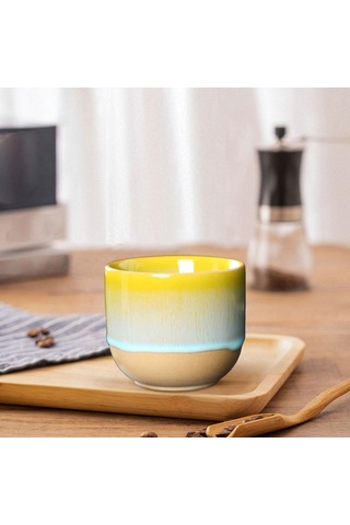 Suntek Magideal Seramik Bardaklar 150 Ml Japon Tarzı Sake Kupa Sarı