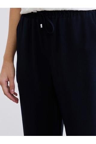 Lcw Everyday Lacivert Beli Lastikli Loose Fit Kadın Pantolon