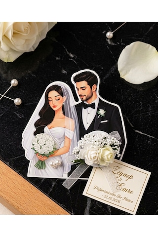 Evren Hediyelik -hem Kına Gecesi-hem Nikah İkili Takım-100 Adet