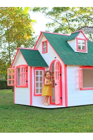 Mandu Ahşap Çocuk Oyun Evi Playhouse Beykoz