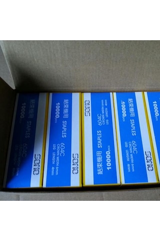 Lemestar Bahçe Bitkileri Bağlama İçin Metal Çivi 10000 Adet, 604c Modeli, Gümüş Renkli, Bağlama Makinesi Aksesuarı