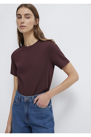 Mavi - Kahverengi Basic Tişört 1613788-70223 Kahverengi