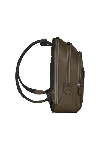Montblanc Sartorial Deri 3 Bölmeli Orta Boy Sırt Çantası 221542 Yeşil