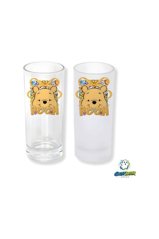 Winnie The Pooh Buzlu / Buzsuz Seçenekli Rakı Bardağı 1 Adet Şık Sunum Bardağı 0237