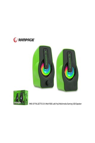Rampage Rms-G7 Falsetto 2.0 6 Watt Rgb Ledli Yeşil