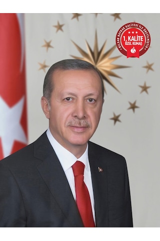 Recep Tayyip Erdoğan Posteri 200x300 Cm - Raşel Kumaş 1. Kalite 200 x 300 CM