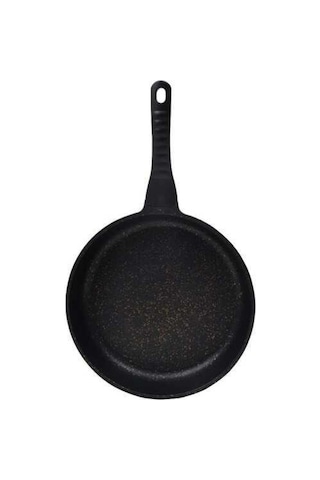 Campout Granit Döküm Kapaklı Kamp Tavası 28 Cm Siyah