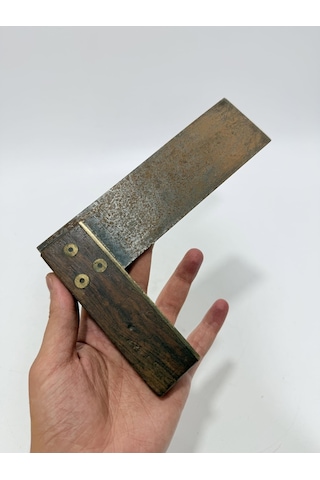 Antika Ahşap Marangoz Gönyesi 15cm 008