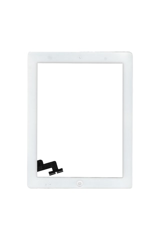 Apple Uyumlu İpad 2 A1396 Butonlu Dokunmatik Beyaz Tt