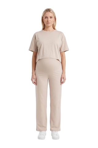 Cottonhıll Premium - Sway Collection Vizon Yüksek Bel Modal Hamile Kadın Pantolon