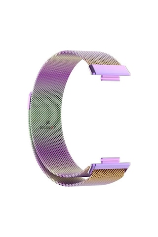 Huawei Watch Fit 2 Metal Hasır Kordon Woven Wire Metal Tasarım Ko