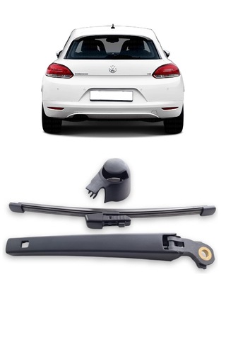 Vw Volkswagen Scirocco 2009-2018 Arka Cam Silecek Kolu Ve Süpürgesi Kapak Takım 1k8955707a