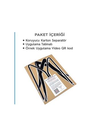 Peugeot 301 Stop Çerçeve Sticker / Parlak Siyah