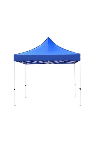 Otomatik Gazebo Çardak 240 X 240 Cm Tente Teras Bahçe Kamelyası Gölgelik Mavi Mavi