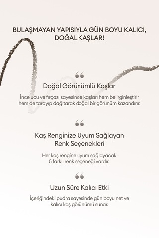 Missha Smudge Proof Wood Brow Bulaşmayan Kalıcı Doğal Kaş Kalemi Dark Brown