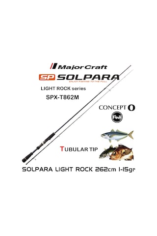 Major Craft Solpara SPX - T862M Tubular 262 CM 1 - 15 G 2P LRF Kamış