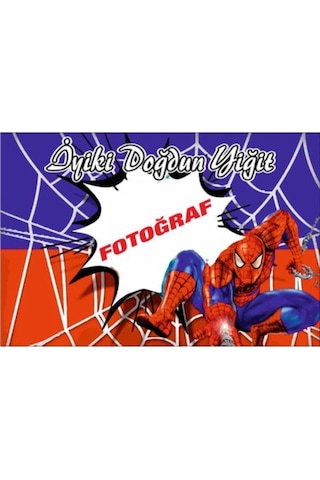 Spiderman Doğum Günü Afişi (340769277)