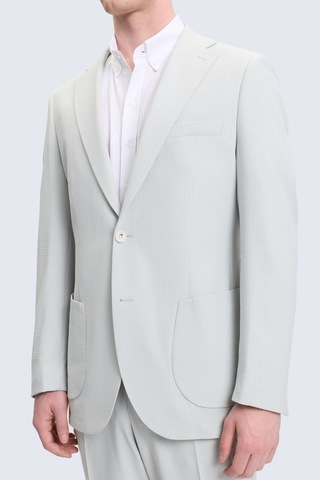 Hatemoğlu Yeşil Slim Fit Mono Yaka Casual Takım Elbise