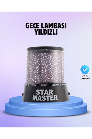 Mey Najmaddin Odayı Yıldızlarla Dolduran Galaxy Efektli Led Projektör Işık Najmaddin Renkli
