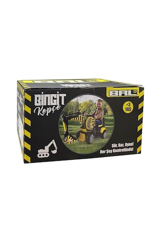 Urt030-001 Pedalsız Bin-git İnşaat Aracı- Kepçe Çok Renkli