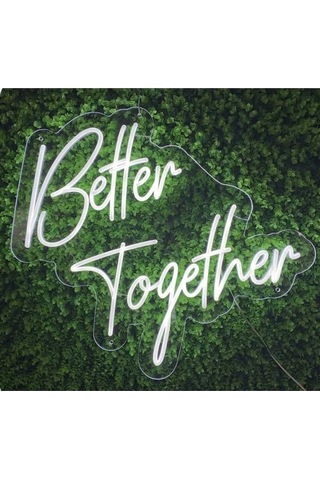 Twins Led Better Together Yazılı Neon Tabela Beyaz Model:model:16203366 Beyaz