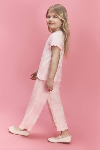 Defacto Wıde Leg Batik Fitilli Kaşkorse Pantolon Kız Bebek H0681a526sppn171 Pembe-pn171