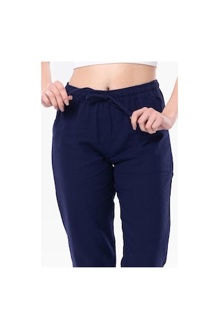 Eliş Şile Bezi Şile Bezi Çift Cepli Unisex Yazlık Pantolon Mor Mor-mor Mor