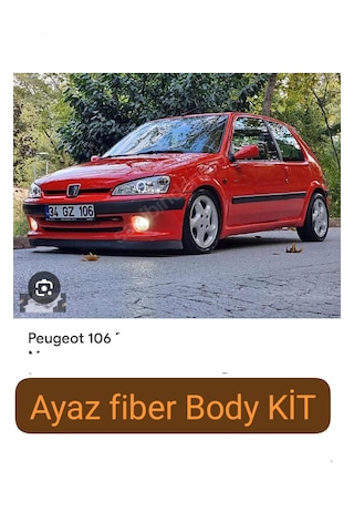 Peugeot 106 Gtı Ön Tampon Arka Tampon Dodikler Marşbiyel Takımı Ful Body Kit Fiber Boyasız