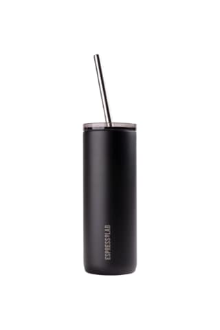 Paslanmaz Çelik Şeffaf Kapaklı Siyah Mug Termos 600 ml No:83