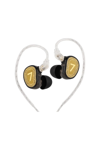 7hz Elua Ultra 10mm + 8mm Çift Dinamik Sürücülü Iem Kulaklık Altın Kulak Içi Kulaklık