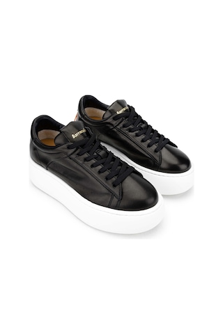 Barracuda Kadın Hakiki Deri Siyah Sneakers & Spor Ayakkabı 511 Bd1261e Bn Ayk Y24 Nero Siyah