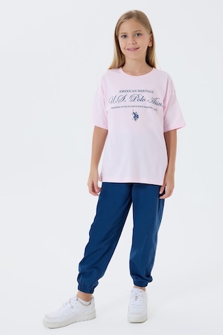 U.s. Polo Assn. Kız Çocuk Pembe Pijama Takım Us2502-c-v1 Pembe