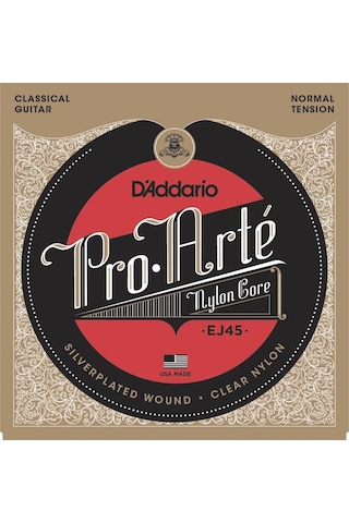 D'addario Ej45 Pro-Arté Nylon. Normal Tension Takım Tel Klasik Gi